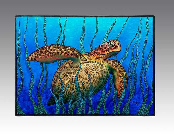 Sea Grass Turtle Door Mat
