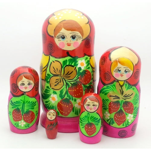 Semenovo Red Matryoshka Doll Set