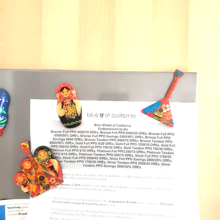 Set of 3 Nesting Doll Matryoshka Magnets in Assortment