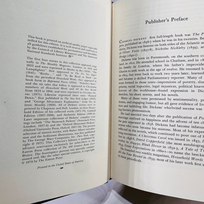 Short Stories by Charles Dickens | Easton Press Leather-Bound Collector’s Edition