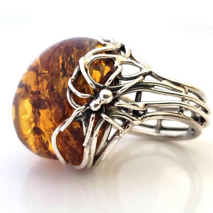 unique spader web halloween ring