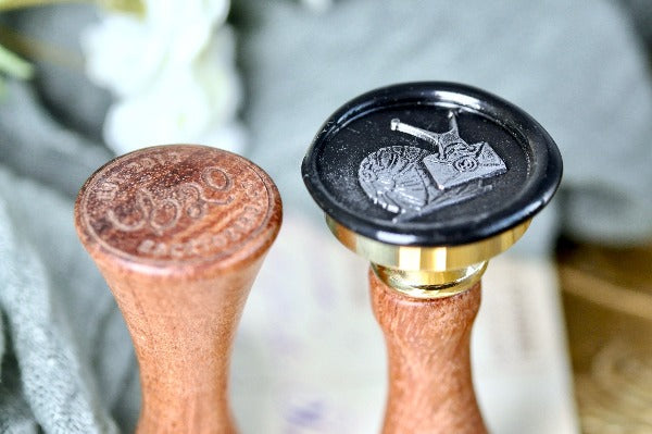 Snail Mail Double Layer Wax Seal Stamp - Backtozero B20 - 2 layer, 2 layers, 2L, double depth, double layer, envelope, mail, Signature, signaturehandle, snail