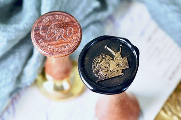 Snail Mail Wax Seal Stamp - Backtozero B20 - envelope, mail, Signature, signaturehandle, snail