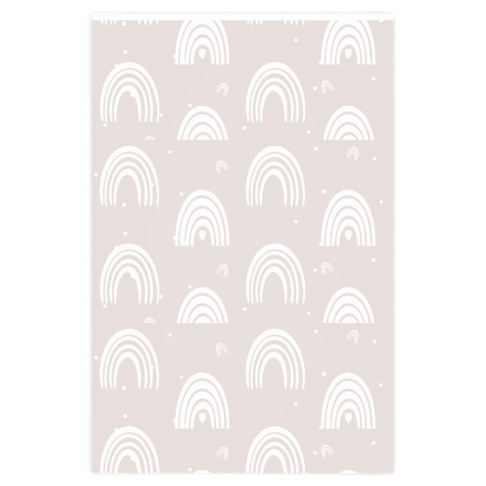 Soft Pink Boho Rainbow Wrapping Paper
