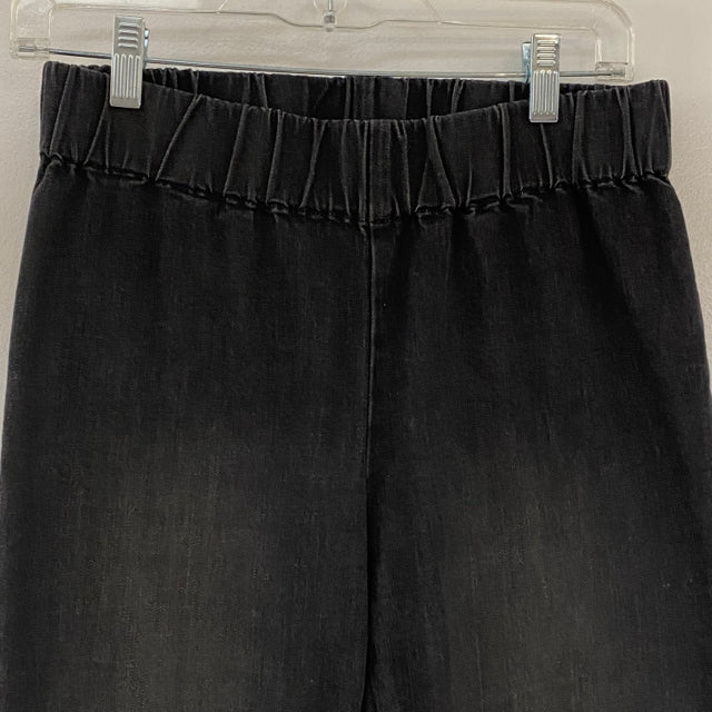 Soft Surroundings Size S-4 Women's Black Beaded Pull On Jeans
