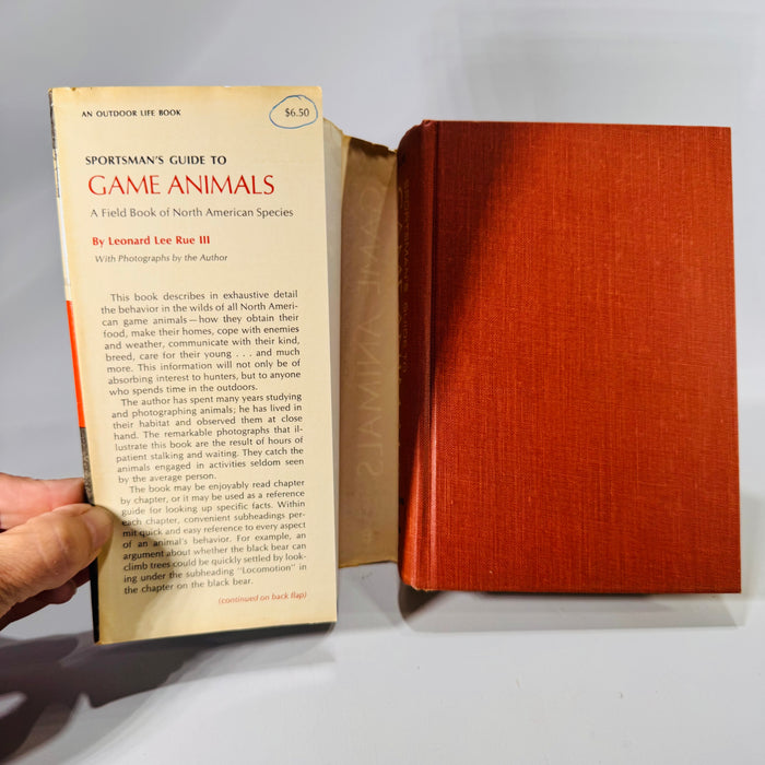 Sportsman's Guide to Game Animals by Leonard Lee Rue III | 1971 Outdoor Life Book | Vintage Field Guide | Wildlife Photography | Hardcover DJ