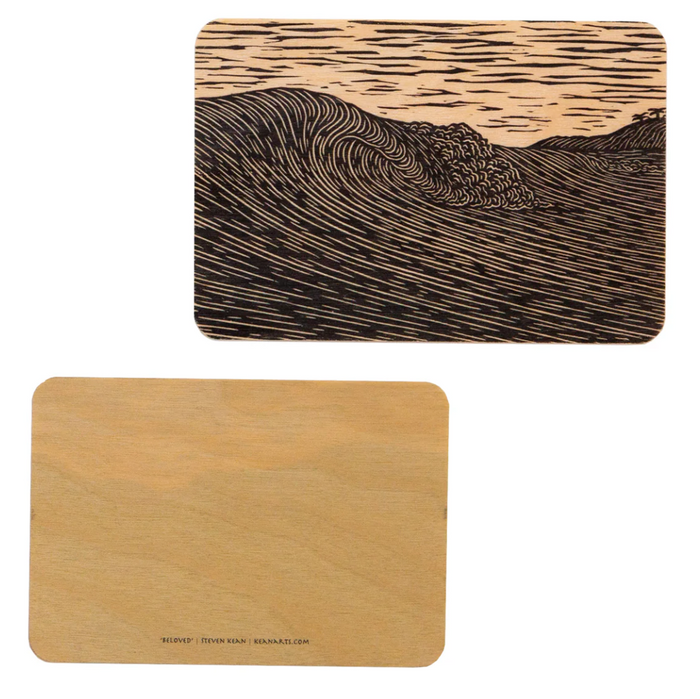 Steven Kean Wood Postcard - Beloved