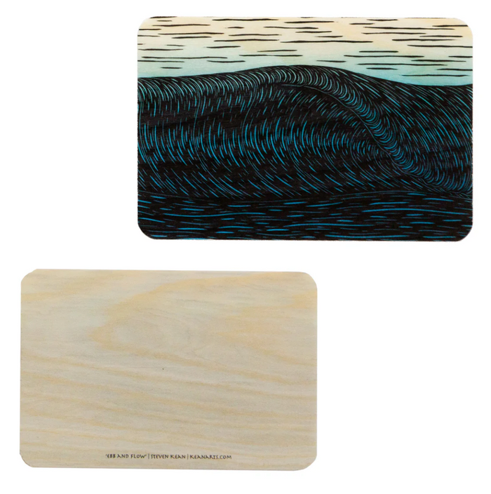 Steven Kean Wood Postcard - Ebb and Flow