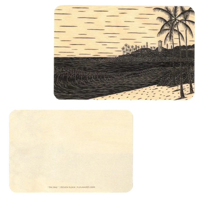 Steven Kean Wood Postcard - The Bay