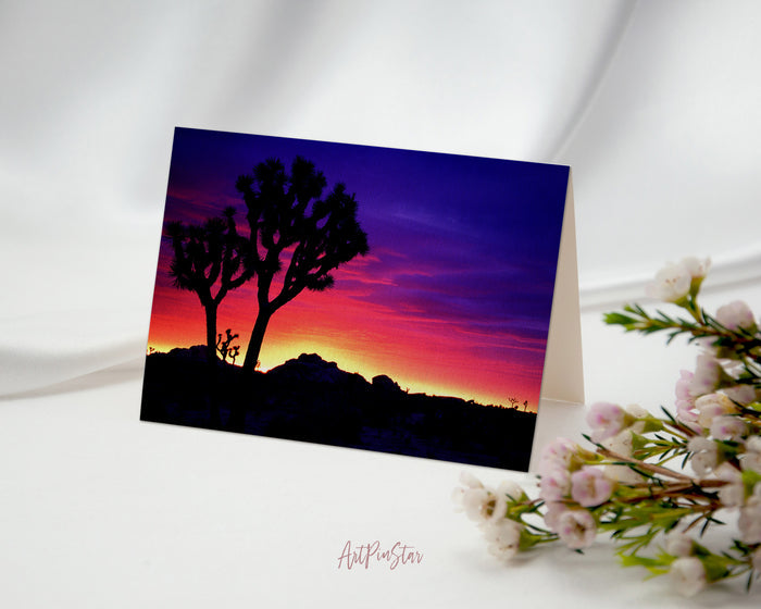 Sunrise Africa Landscape Custom Greeting Cards