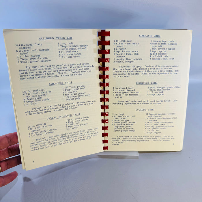 Texas Cookin Cookbook by Barry Smotherman Spiral Bound Texas Recipes Author Inscription