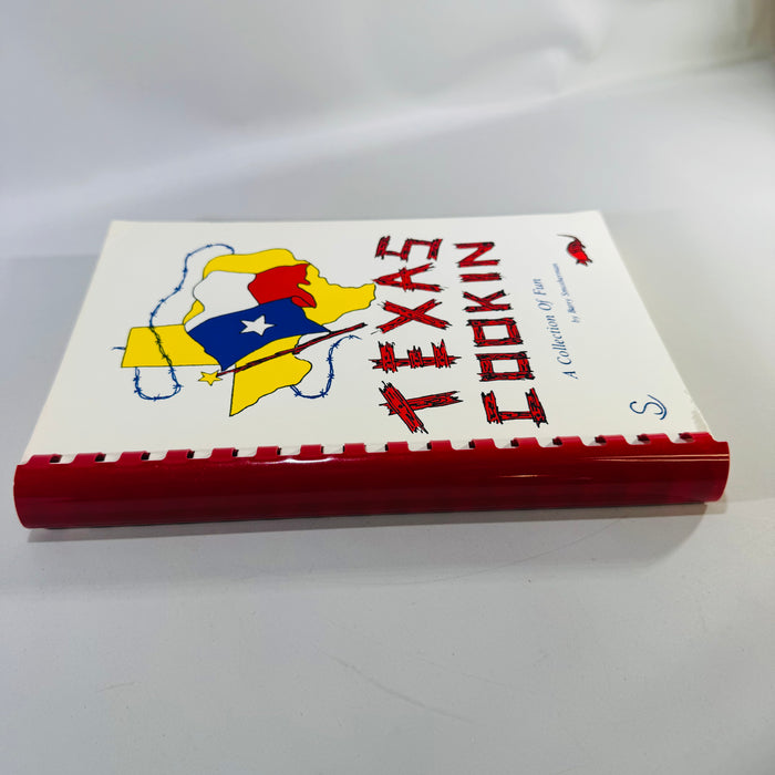 Texas Cookin Cookbook by Barry Smotherman Spiral Bound Texas Recipes Author Inscription