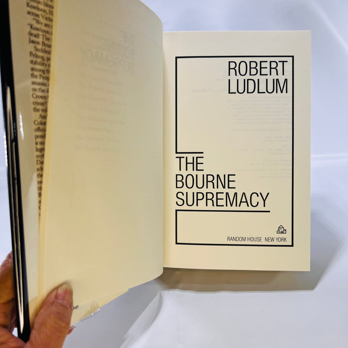 The Bourne Supremacy by Robert Ludlum 1986 First Edition Random House