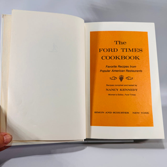 The Ford Times Cookbook by Nancy Kennedy (1968, First Printing) | Regional American Recipes | Hardcover Illustrated Travel Cookbook