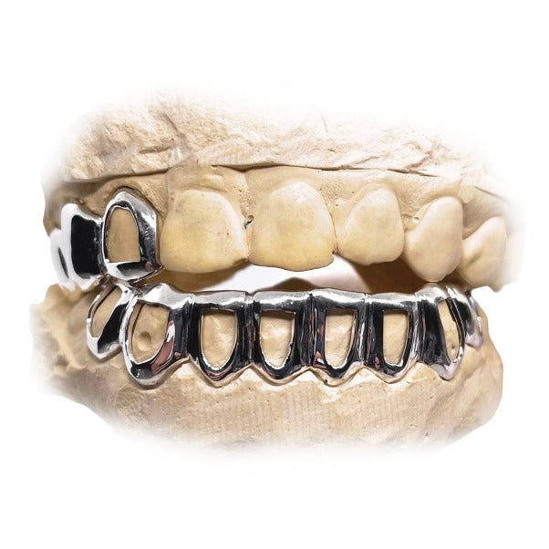 Top Grillz 3pc with Open Face Bottom Grillz Set
