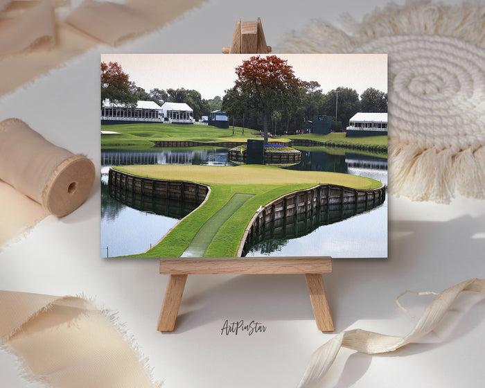TPC Sawgrass Golf Course in Ponte Vedra Beach, Florida Landscape Custom Greeting Cards