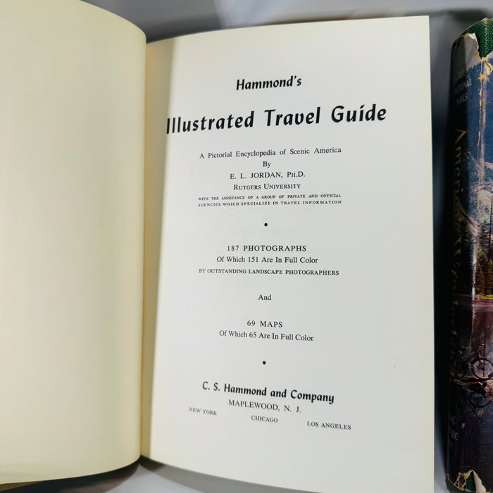 Travel & National Parks Pictorial Guides — America’s Wonderlands (1959, later printing) + Hammond’s Illustrated Travel Guide (1957, Book Club) — National Geographic & C.S. Hammond | Photo-rich, Reference, Travel & Geography