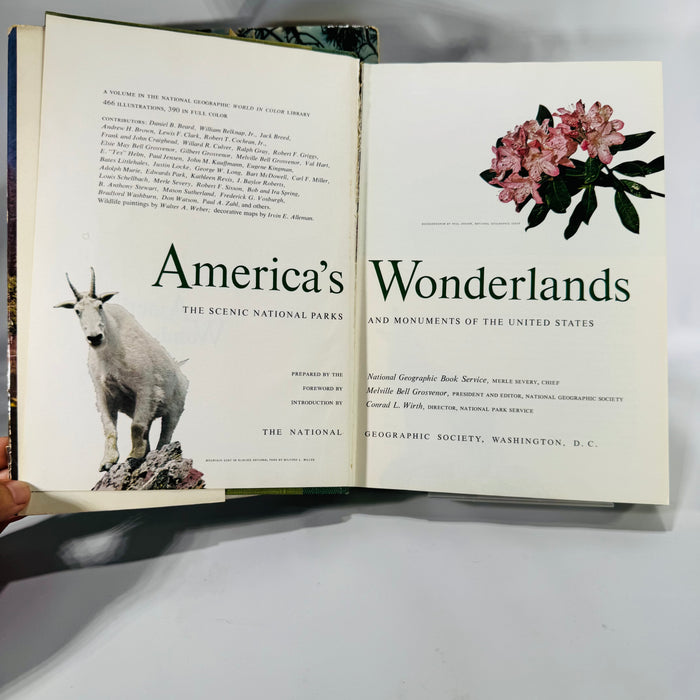 Travel & National Parks Pictorial Guides — America’s Wonderlands (1959, later printing) + Hammond’s Illustrated Travel Guide (1957, Book Club) — National Geographic & C.S. Hammond | Photo-rich, Reference, Travel & Geography