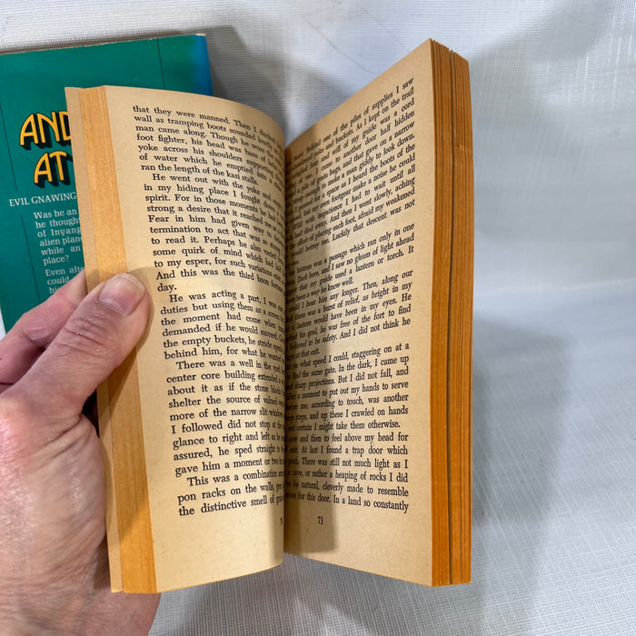 Two Andre Norton Paperback Books Moon of Three Rings 1966 Android at Arms 1973 Ace Books Inc