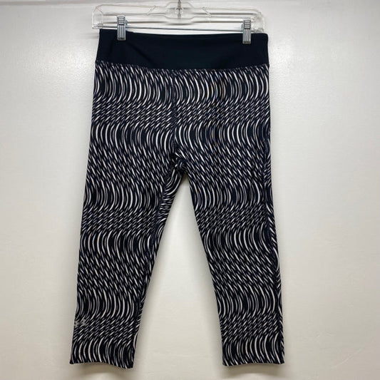 Under Armour Women's Size M Black-White Pattern Capri Leggings Activewear Pants