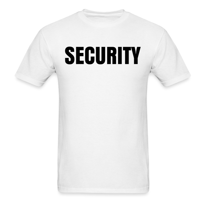 Unisex Classic T-Shirt - Security (Front and Back) - white