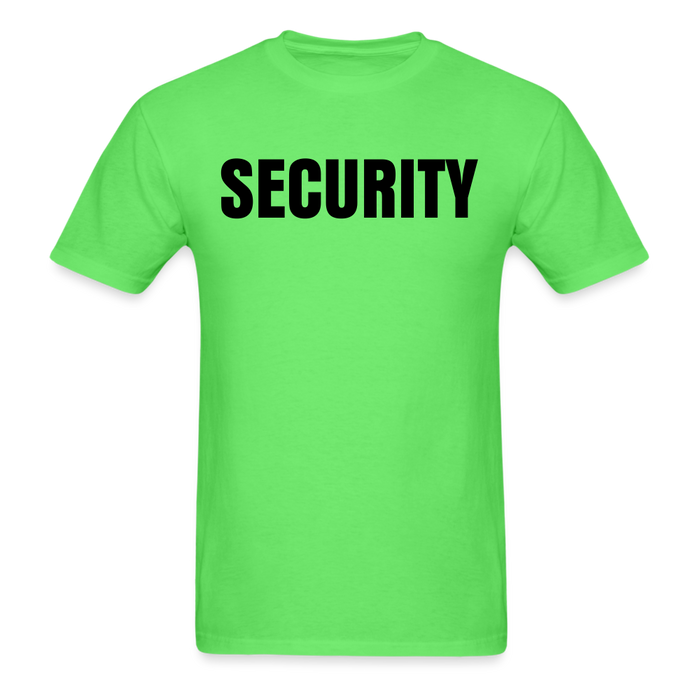Unisex Classic T-Shirt - Security (Front and Back) - kiwi