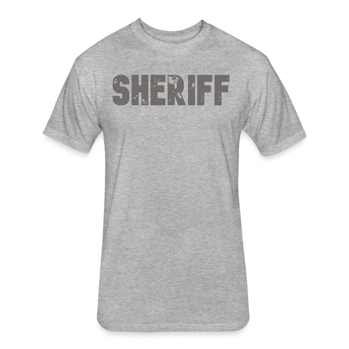 Unisex Poly/Cotton T-Shirt by Next Level - Sheriff - heather gray
