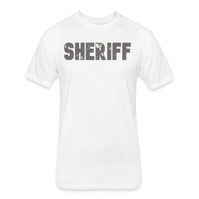 Unisex Poly/Cotton T-Shirt by Next Level - Sheriff - white