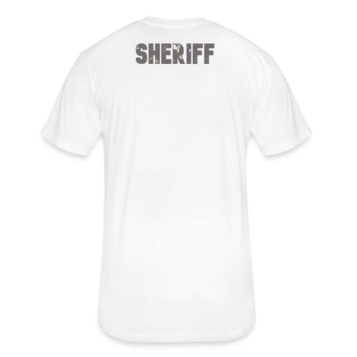 Unisex Poly/Cotton T-Shirt by Next Level - Sheriff - white