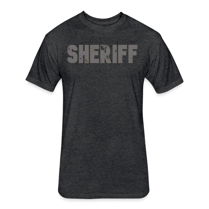 Unisex Poly/Cotton T-Shirt by Next Level - Sheriff - heather black