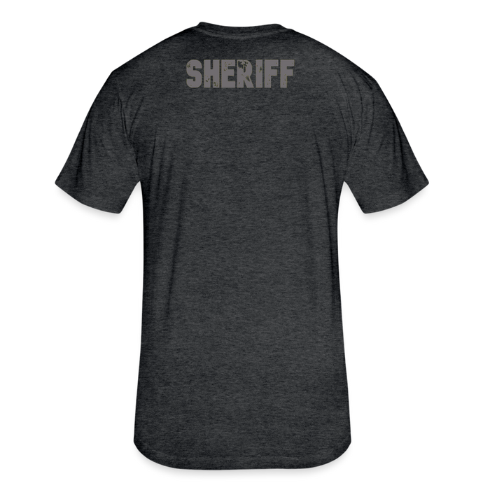 Unisex Poly/Cotton T-Shirt by Next Level - Sheriff - heather black