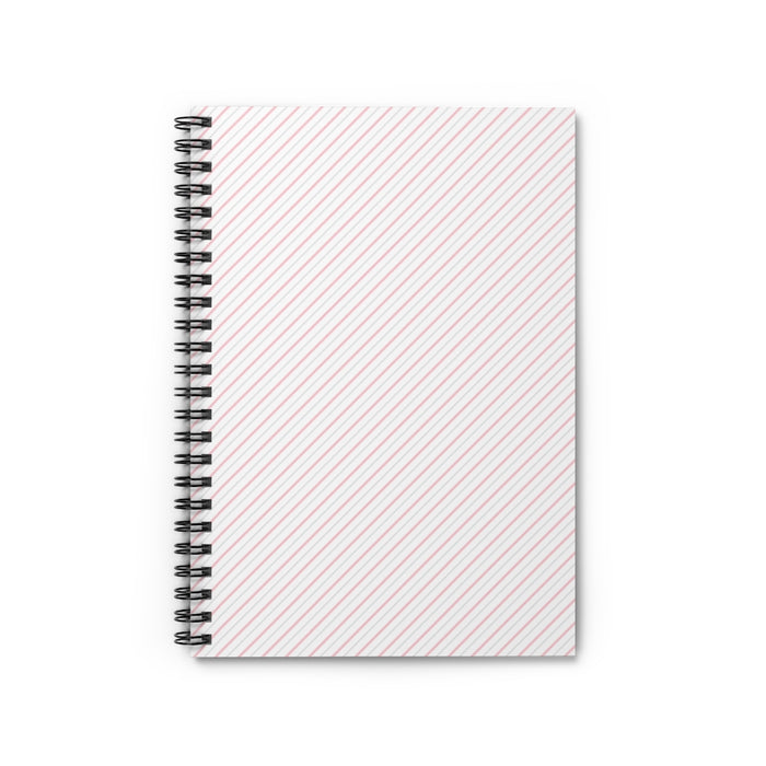 Valentine Stripes Spiral Lined Notebook