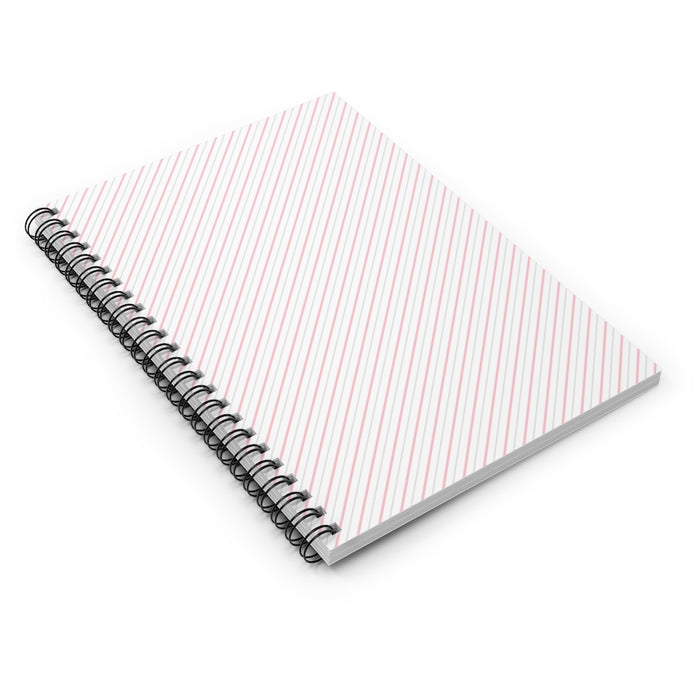 Valentine Stripes Spiral Lined Notebook