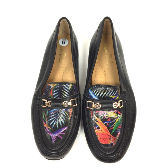 Van Dal Size 6 Leather Floral Slip On Shoes