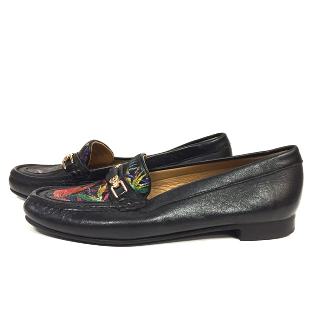 Van Dal Size 6 Leather Floral Slip On Shoes
