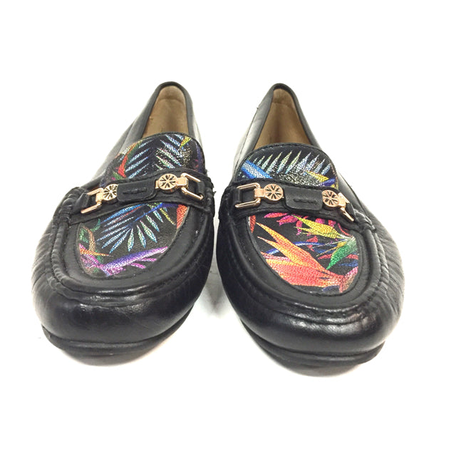 Van Dal Size 6 Leather Floral Slip On Shoes