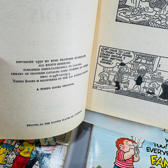 Vintage Comic Strip Paperback Bundle Family Circus Marmaduke Hi and Lois