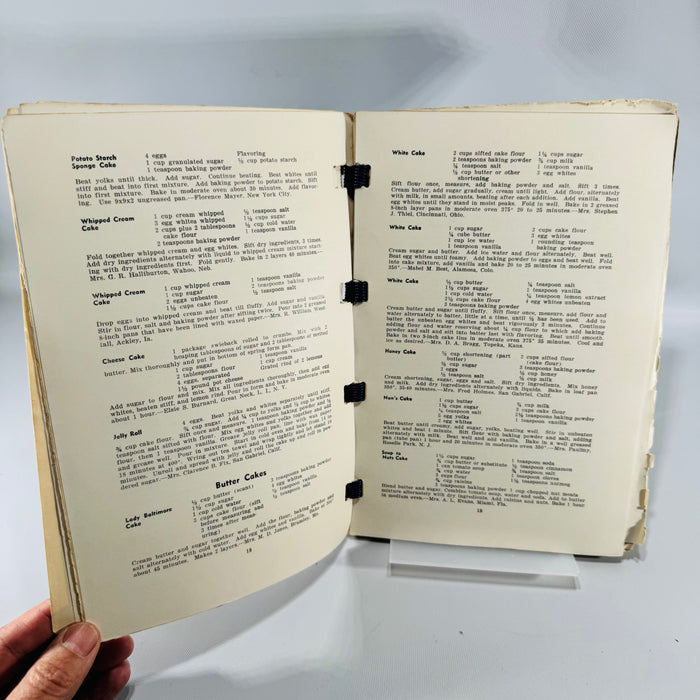 Vintage Victory Cook Book and Favorite Recipes 1943 Wartime Spiral Cookbook