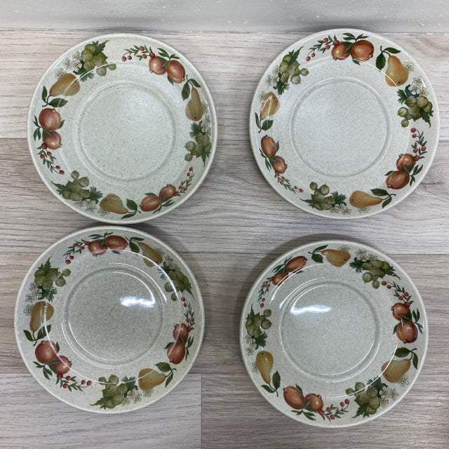 Wedgewood Tan-Multi Round Ceramic Saucers - Set of 4