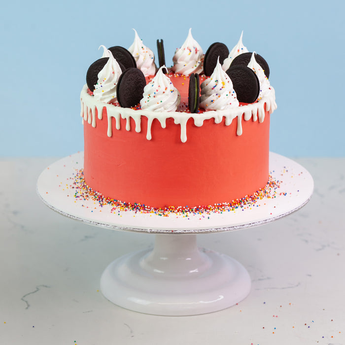 White Acrylic Round Cake Disks