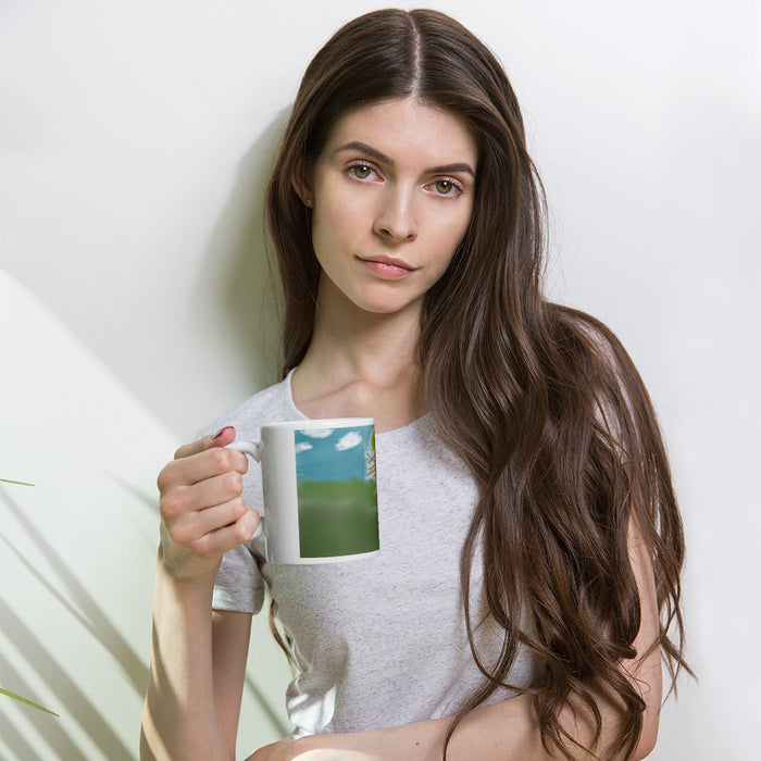 White glossy mug tree