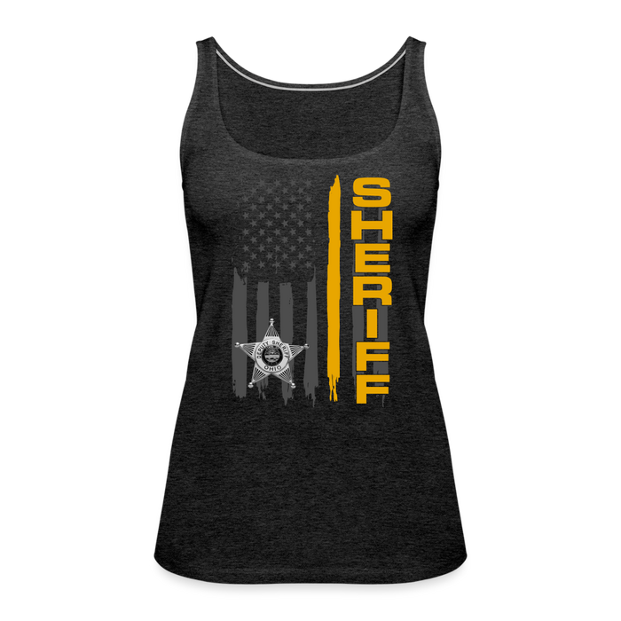 Women’s Premium Tank  -  Ohio Sheriff Vertical - charcoal grey