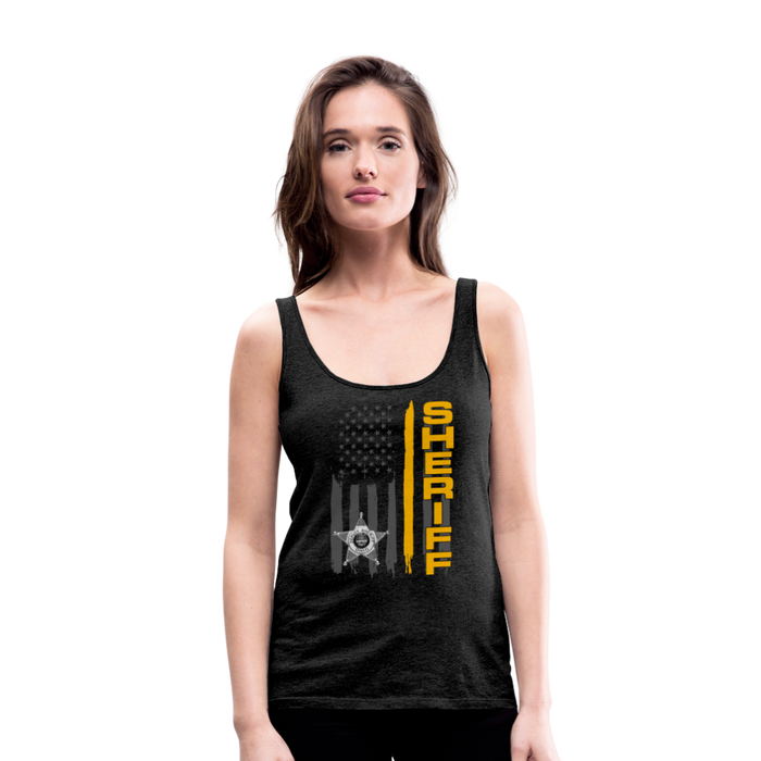 Women’s Premium Tank  -  Ohio Sheriff Vertical - charcoal grey