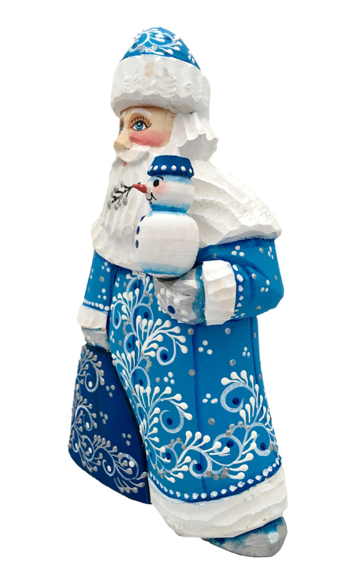 Wooden Russian Santa Claus with Horses BuyRussianGifts Store