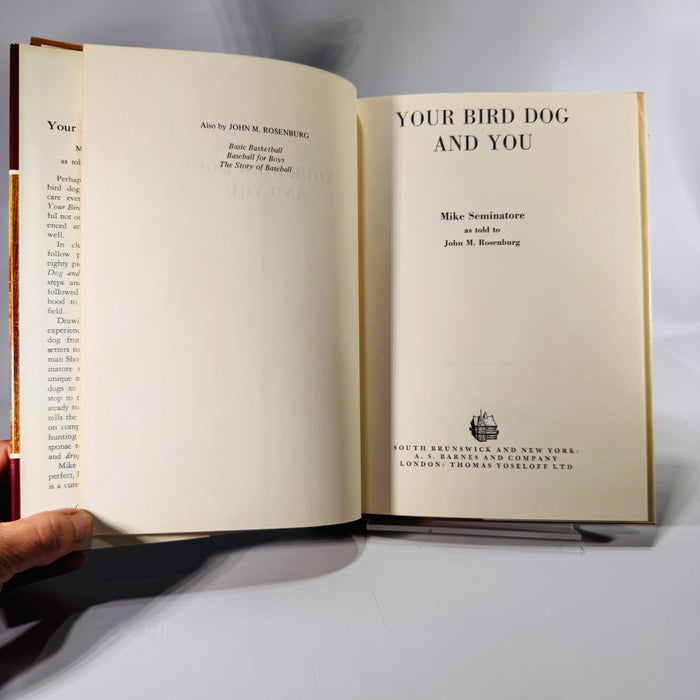Your Bird Dog and You by Mike Seminatore (1977, Hardcover with Dust Jacket)